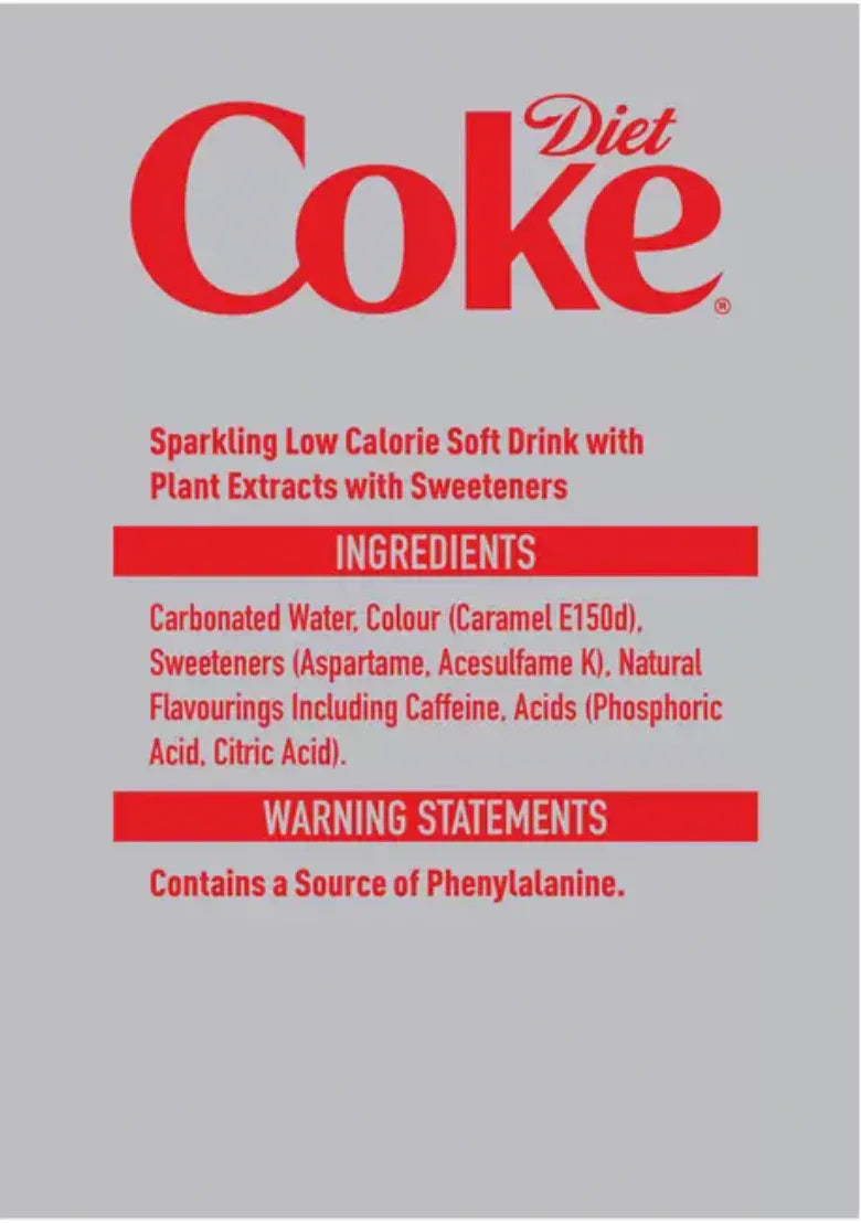 Diet Coca Cola Cans, 30 x 330ml - Bulkbuydirect