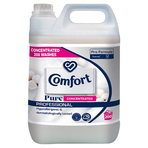 Comfort Professional Formula Pure Concentrated Fabric Softener (2 x 5L) - Bulkbuydirect