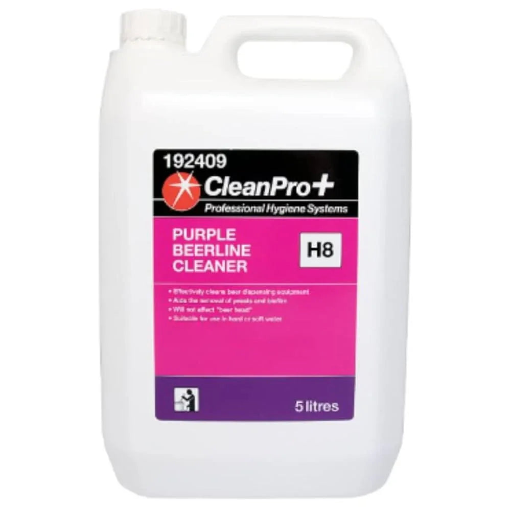 CleanPro+ Purple Beerline Cleaner H8 5 Litres - Bulkbuydirect