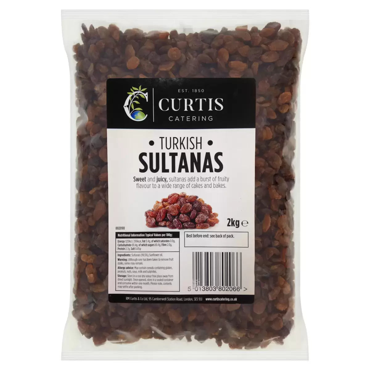 Curtis Sultanas, 2kg - Bulkbuydirect