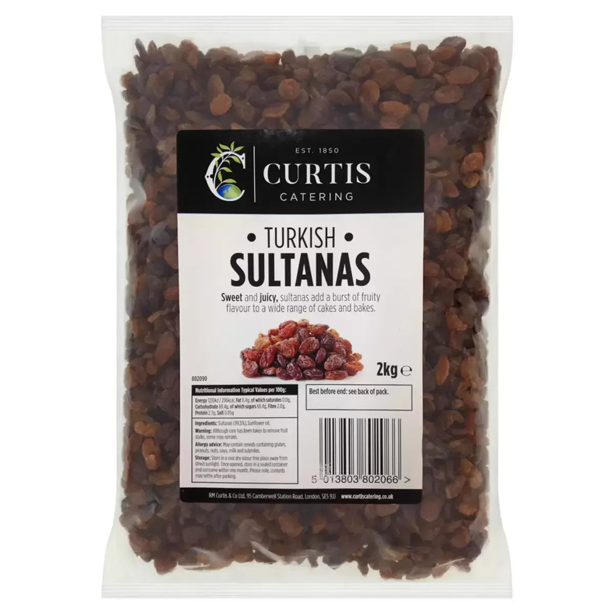Curtis Sultanas, 2kg - Bulkbuydirect