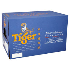 Tiger Asian Lager Beer Bottle 24x330ml (Pack of 24)