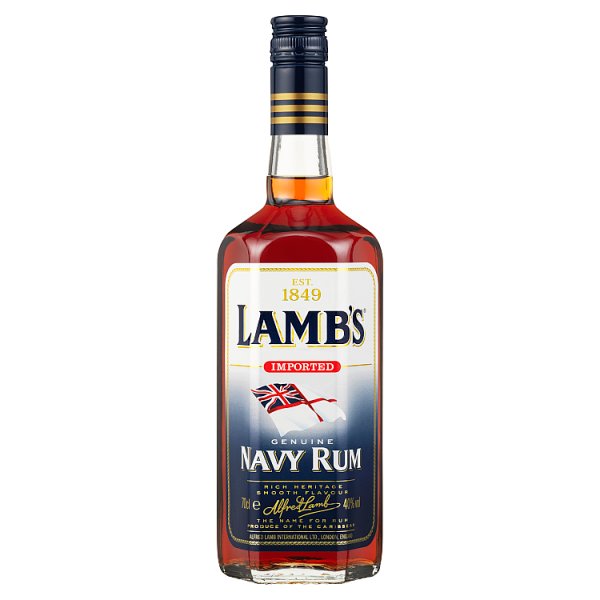 Lamb's Genuine Navy Dark Rum 70cl (Pack of 1)