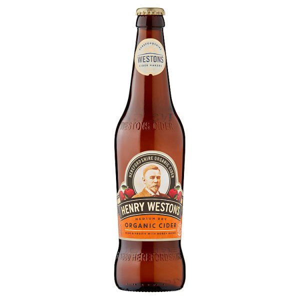 Henry Westons Organic Cider 500ml (Pack of 8)