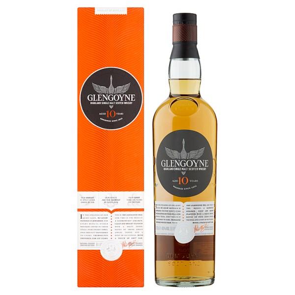 Glengoyne 10 Year Old Highland Single Malt Scotch Whisky 70cl (Pack of 1)
