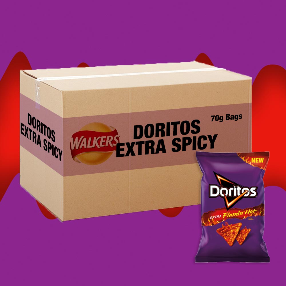 Doritos Flamin' Hot Sharing Bag Crisps (15 x 70g)