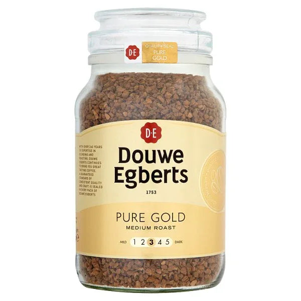 Douwe Egberts Pure Gold Medium Roast Instant Coffee 400g (Pack of 1) - Bulkbuydirect