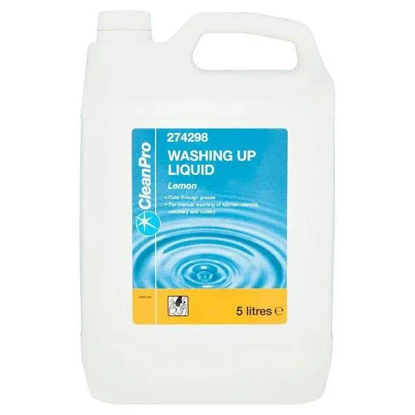 CleanPro Washing Up Liquid Lemon 5 Litres (Pack of 1) - Bulkbuydirect