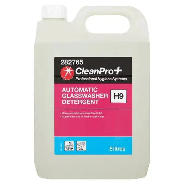 CleanPro+ Automatic Glasswasher Detergent H9 5 Litres (Pack of 1) - Bulkbuydirect