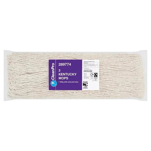 CleanPro 3 Kentucky Mops (Pack of 6) - Bulkbuydirect