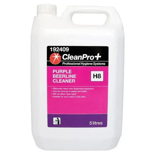 CleanPro+ Purple Beerline Cleaner H8 5 Litres (Pack of 1) - Bulkbuydirect
