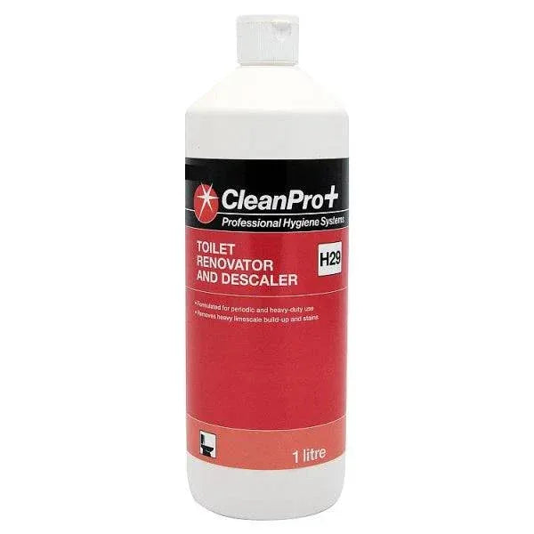 CleanPro+ Toilet Renovator and Descaler H29 1 Litre (Pack of 6) - Bulkbuydirect