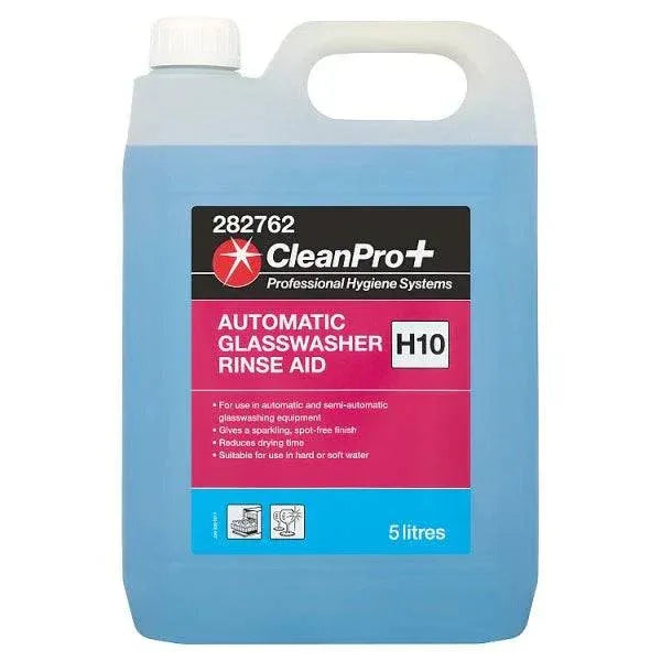 CleanPro+ Automatic Glasswasher Rinse Aid H10 5 Litres (Pack of 2) - Bulkbuydirect