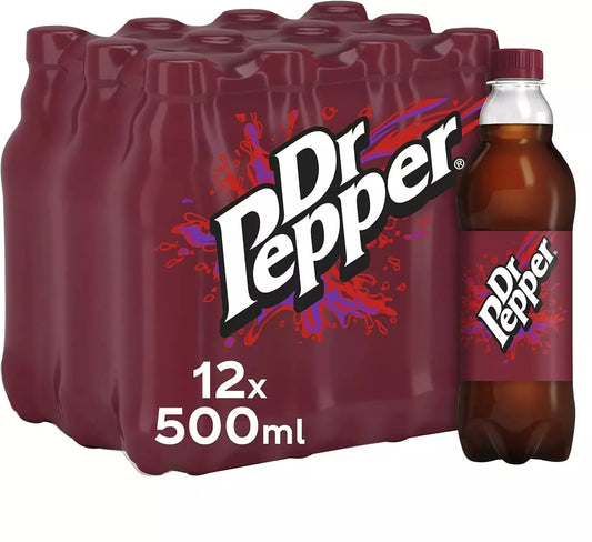 Dr Pepper Zero 500ml PM £1.30, Case of 12 - Bulkbuydirect