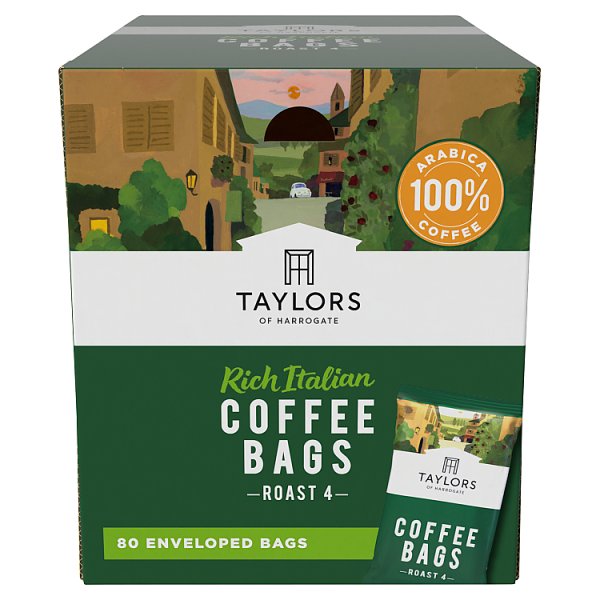 Taylors of Harrogate Rich Italian Coffee Bags 4 x 150g (Pack of 1)