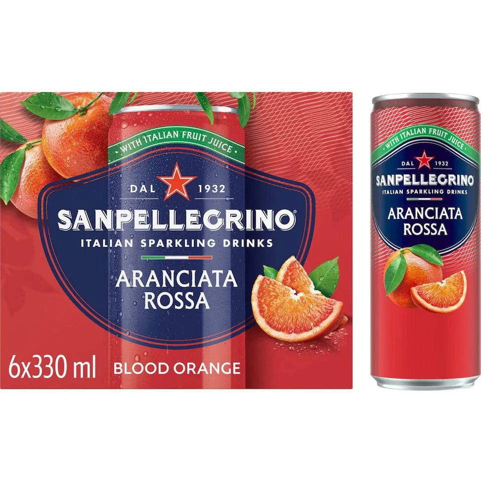 San Pellengrino Blood Orange 6 x 330ml (Pack of 6) - Bulkbuydirect