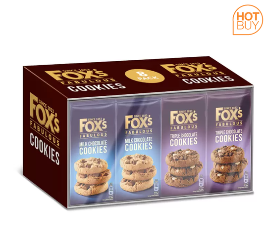 Fox's Fabulous Cookies Assortment, 8 x 180g - Bulkbuydirect