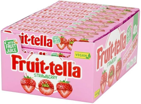 Fruit-tella with Fruit Juice 41g (case of 40) - Bulkbuydirect