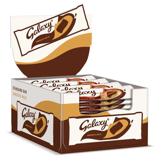 Galaxy Smooth Milk Chocolate Bar 42g (case of 24) - Bulkbuydirect