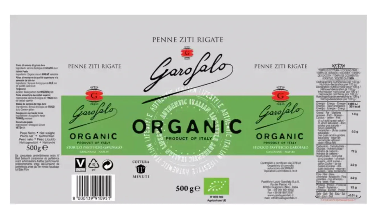 Garofalo Organic Pasta Variety Pack, 6 x 500g - Bulkbuydirect
