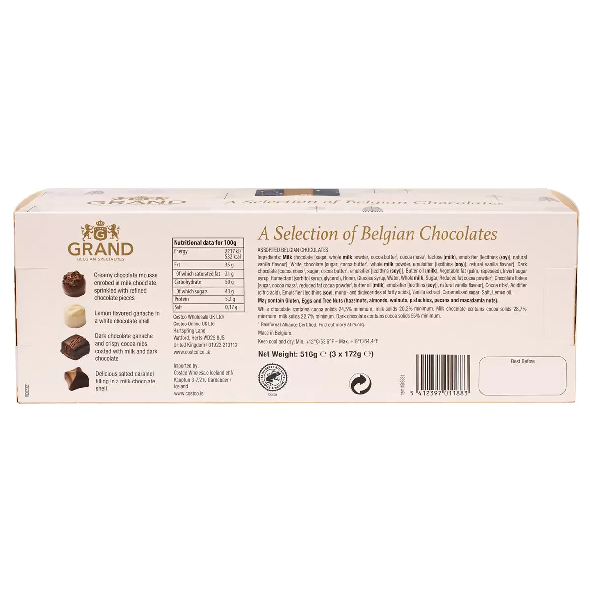Gudrun Mini Chocolate Cubes, 510g - Bulkbuydirect