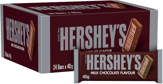 Hershey's Milk Chocolate Flavour 40g (case of 24 bars) - Bulkbuydirect
