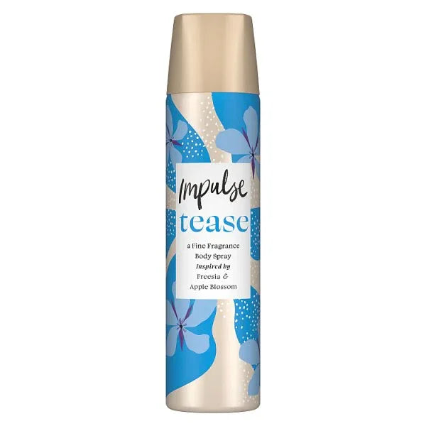 Impulse Body Spray Tease 75 ml (Pack of 6) - Bulkbuydirect