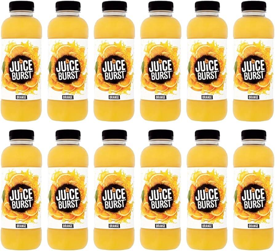 Juice Burst Orange, 400ml, Case of 12 - Bulkbuydirect