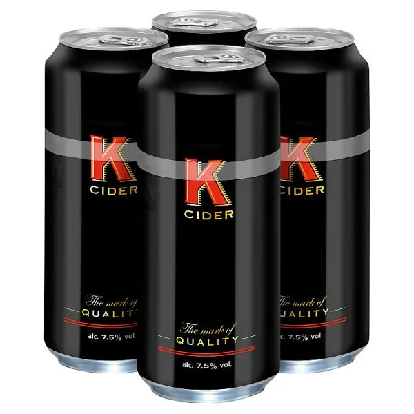 K Cider Cans 4 x 500ml (Pack of 6) - Bulkbuydirect