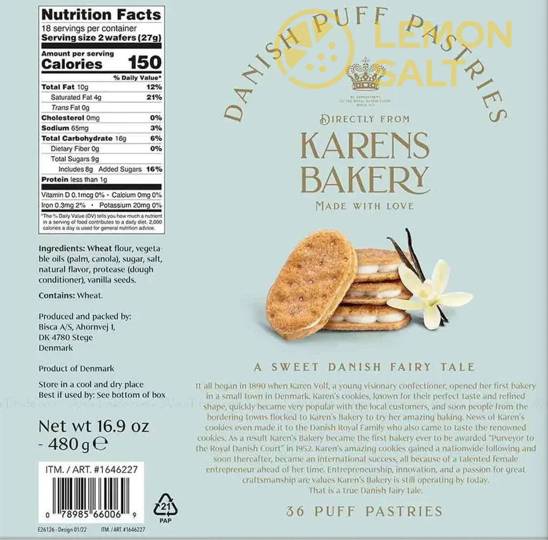 Karens Bakery Danish Puff Pastries, 480g - Bulkbuydirect