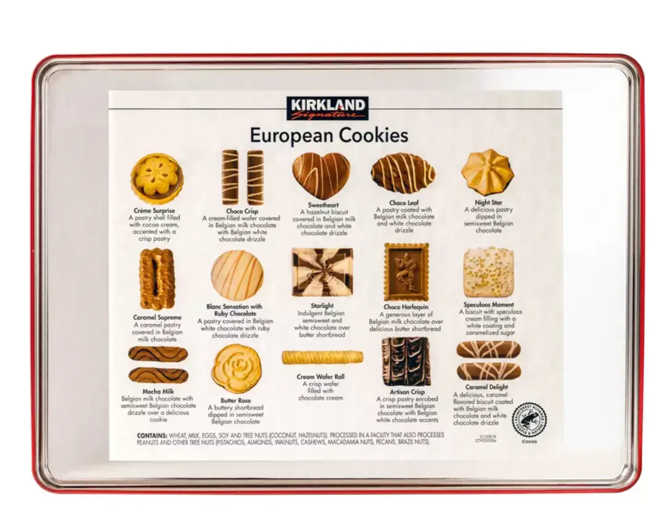 Kirkland Signature European Cookies with Belgian Chocolate 1.4kg - Bulkbuydirect