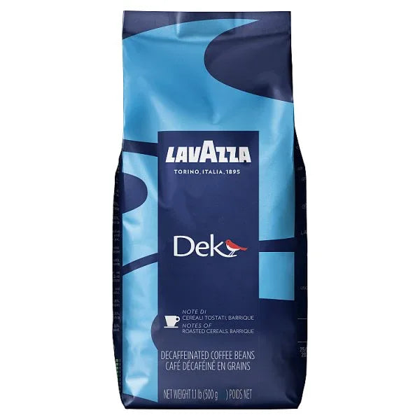 Lavazza Dek Decaffeinated Coffee Beans 500g (Pack of 12) - Bulkbuydirect