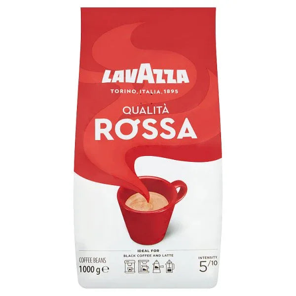 Lavazza Qualità Rossa Coffee Beans 1kg (Pack of 1) - Bulkbuydirect