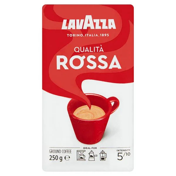 Lavazza Qualità Rossa Ground Coffee 250g (Pack of 4) - Bulkbuydirect
