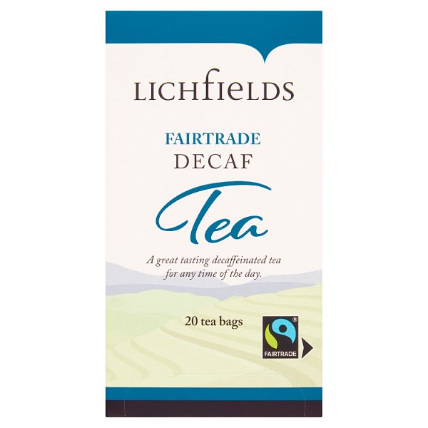 Lichfields Fairtrade 20 Decaf Tea Bags 40g (Pack of 1) - Bulkbuydirect