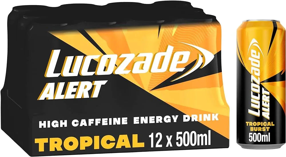 Lucozade Alert Tropical 12x500ml PM£1 - Bulkbuydirect