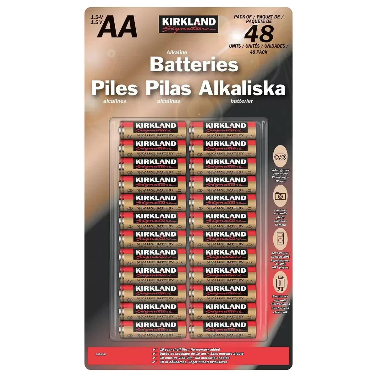 Kirkland Signature AA Batteries (48 pack) - Bulkbuydirect