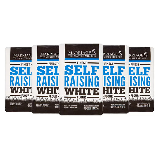 Marriage's Finest Self Raising White Flour, 5 x 1.5kg - Bulkbuydirect