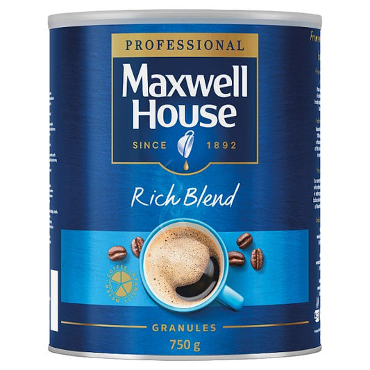 Maxwell House Rich Instant Coffee Tin 750g (Pack of 1) - Bulkbuydirect
