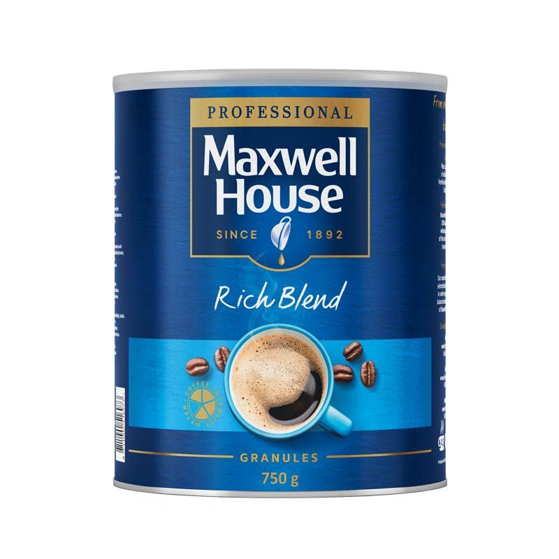 Maxwell House Rich Instant Coffee Tin 750g (Pack of 6)