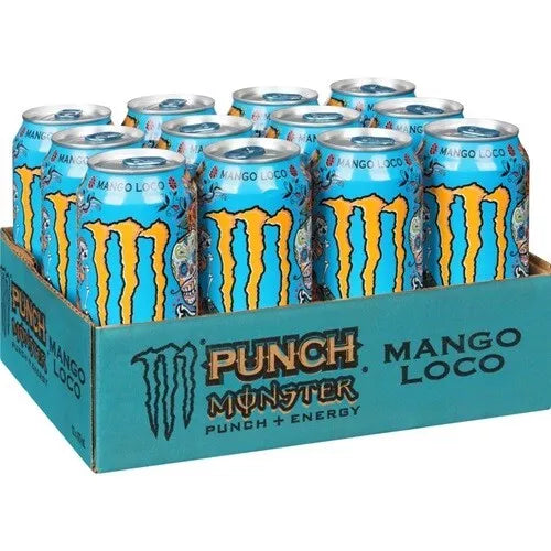 Monster Punch Mango Loco, 12 x 500ml - Bulkbuydirect