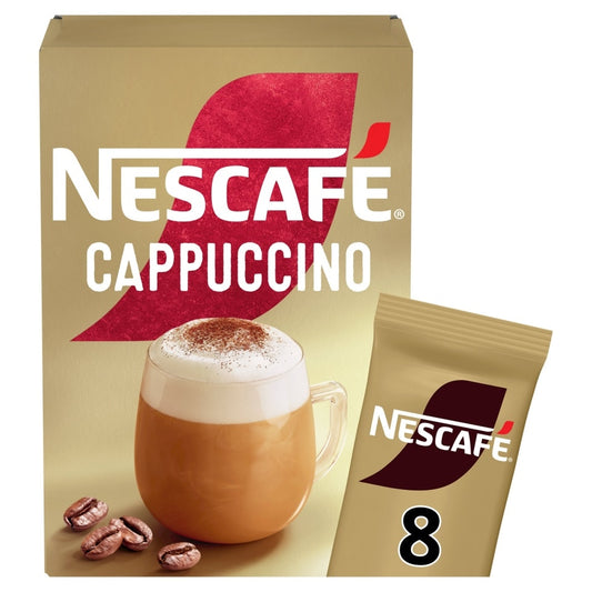 Nescafe Cappuccino Instant Coffee 8 x 15.5g Sachets (Pack of 6) - Bulkbuydirect