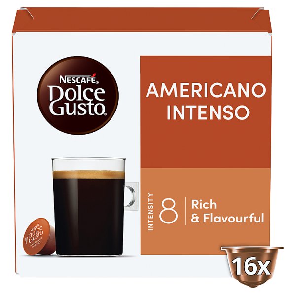 Nescafe Dolce Gusto Americano intenso coffee pods X16 (Pack of 1) - Bulkbuydirect