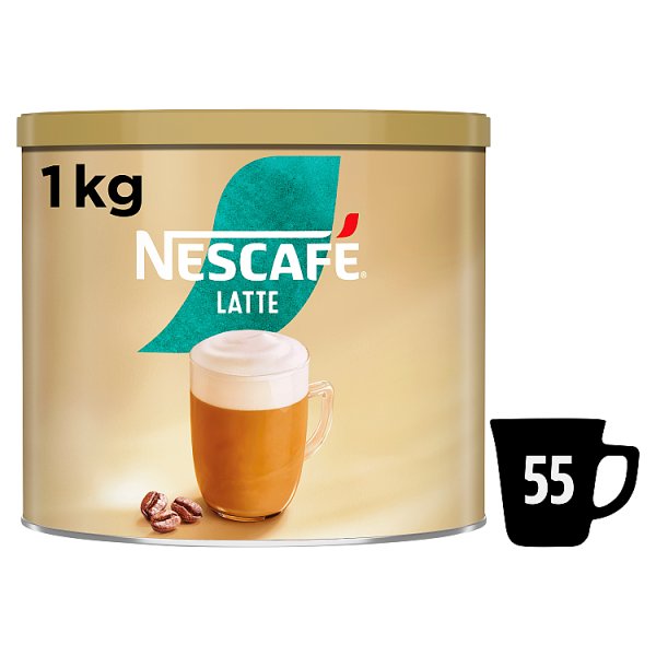 NESCAFE Latte Instant Coffee 1kg Tin (Pack of 3) - Bulkbuydirect