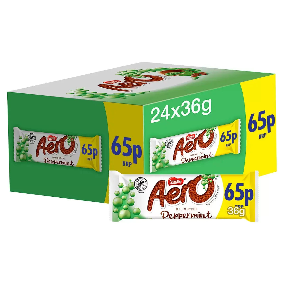 Nestlé Aero Peppermint 24 x 36g PM75p - Bulkbuydirect