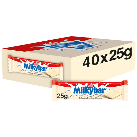 Nestlé Milky Bar 40 x 25g - Bulkbuydirect