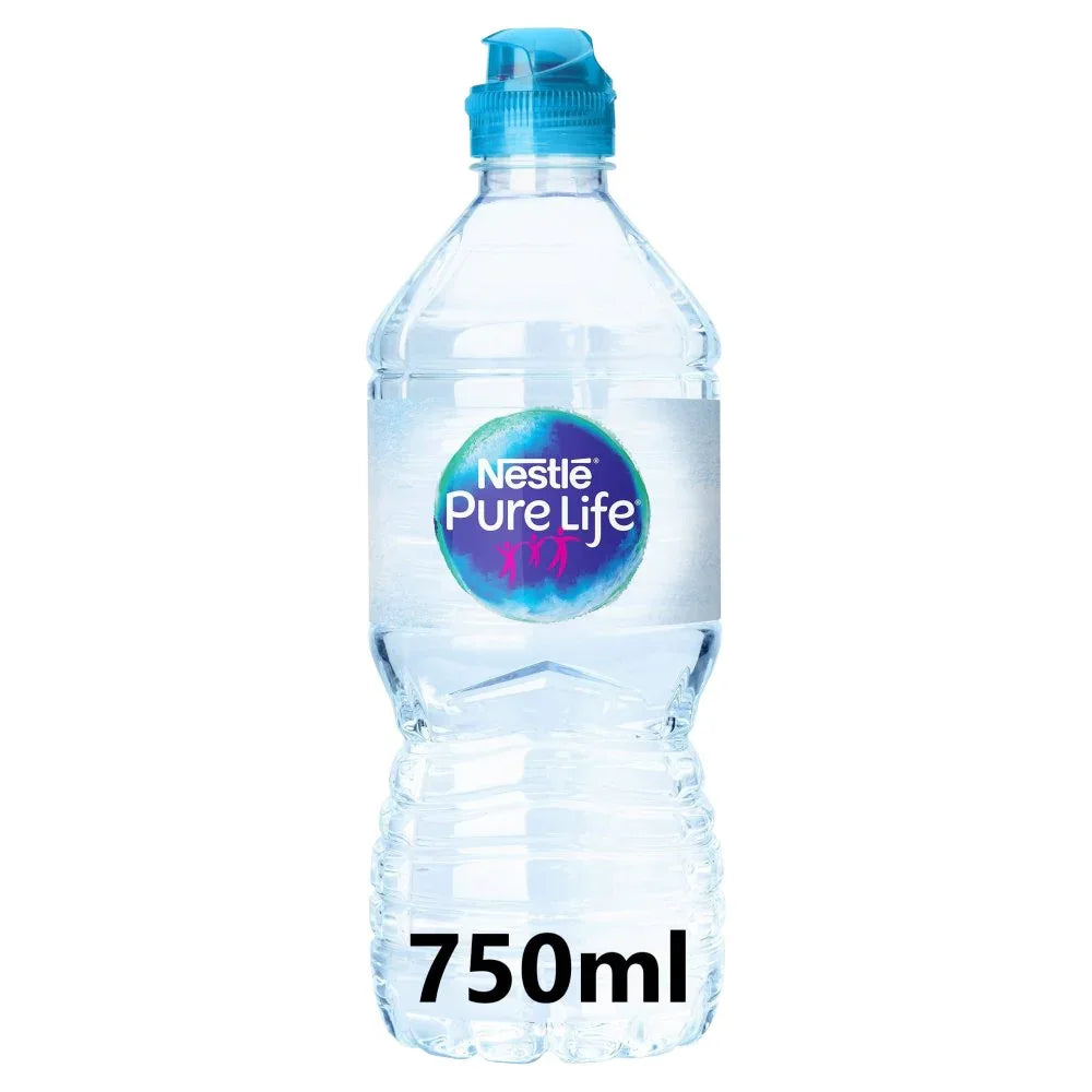 Nestle Pure Life Still Spring Water Sports Cap 750ml x 15 - Bulkbuydirect