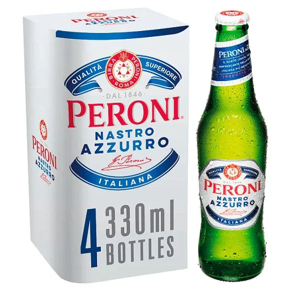 Peroni Nastro Azzurro 4 x 330ml (Pack of 6) - Bulkbuydirect