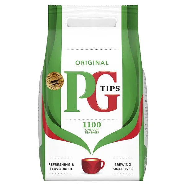PG Tips Original 1100 One Cup Tea Bags 2.2kg (Pack of 1) - Bulkbuydirect