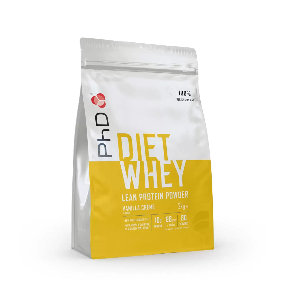 PHD Diet Whey Powder Vanilla Flavour, 2kg - Bulkbuydirect